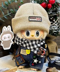 Black Forest set (knitted hat + overalls + black hoodie + scarf)