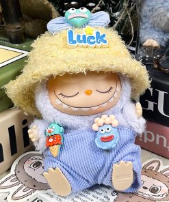 Blue Big-Mouth Fish set (luck hat + headpiece + overalls)