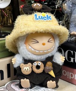Brown Donut set (luck hat + headpiece + overalls)